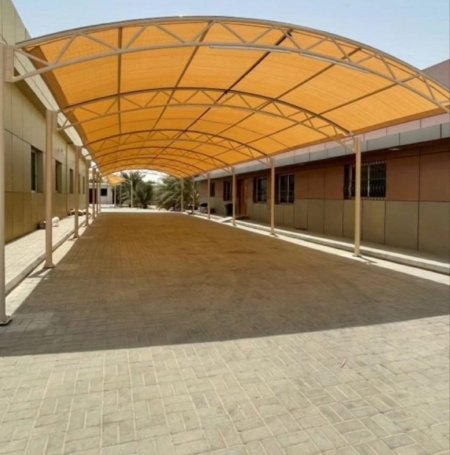 مظلات كبيرة مظلات قماش للممرات المدرسية في الشرقية الخبر 